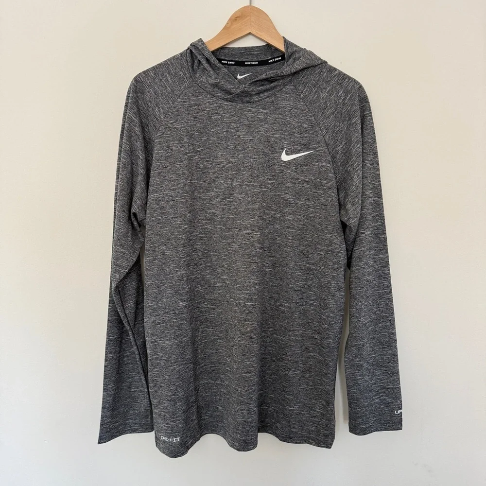 Nike Dri-Fit Gray Men's Hooded Swim Shirt